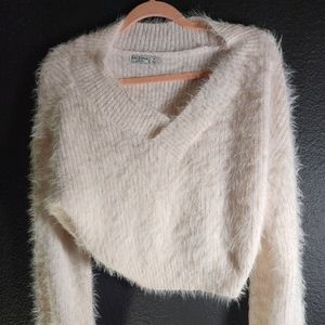Light Pink fur sweater Medium